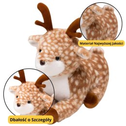 LEAN Toys Pluszowa Maskotka Przytulanka Jelonek Brązowy W Centki 23cm