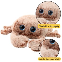 LEAN Toys Pluszowa Maskotka Przytulanka Krab Beżowy 26cm