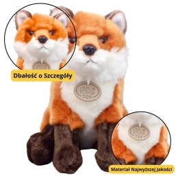 LEAN Toys Pluszowa Maskotka Przytulanka Lis Rudo Brązowy 23cm