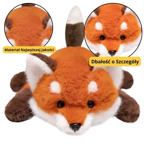 LEAN Toys Pluszowa Maskotka Przytulanka Lisek Z Obciążonymi Łapkami 30cm LEAN Toys Pluszowa Maskotka Przytulanka Lisek Z Obciążonymi Łapkami 30cm