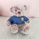 LEAN Toys Pluszowa Maskotka Przytulanka Miś Szary Niebieski Sweterek 21cm