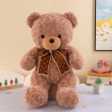 LEAN Toys Pluszowa Maskotka Przytulanka Miś Z Kokardą W Groszki 45cm