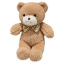 LEAN Toys Pluszowa Maskotka Przytulanka Miś Z Kokardką Beżowy 25cm