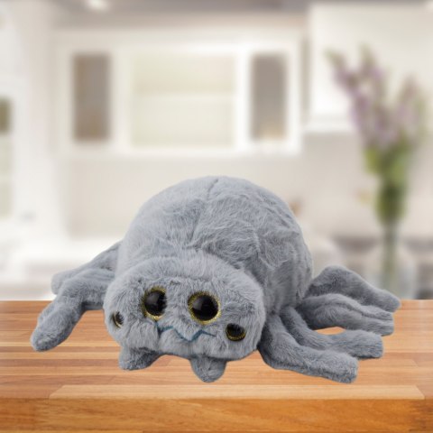 LEAN Toys Pluszowa Maskotka Przytulanka Owad Pająk Szary 30cm LEAN Toys Pluszowa Maskotka Przytulanka Owad Pająk Szary 30cm