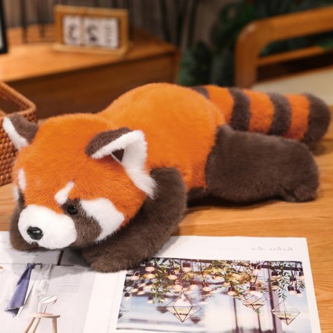 LEAN Toys Pluszowa Maskotka Przytulanka Panda Czerwona Obciążone Łapki 30cm LEAN Toys Pluszowa Maskotka Przytulanka Panda Czerwona Obciążone Łapki 30cm