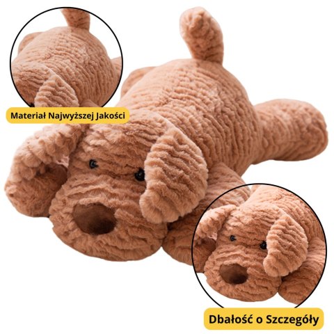 LEAN Toys Pluszowa Maskotka Przytulanka Piesek Beżowy 30cm LEAN Toys Pluszowa Maskotka Przytulanka Piesek Beżowy 30cm