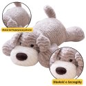 LEAN Toys Pluszowa Maskotka Przytulanka Piesek Jasnoszary 30cm