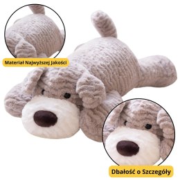 LEAN Toys Pluszowa Maskotka Przytulanka Piesek Jasnoszary 30cm