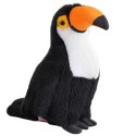 LEAN Toys Pluszowa Maskotka Przytulanka Ptak Tukan Czarno Biały 30cm