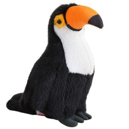 LEAN Toys Pluszowa Maskotka Przytulanka Ptak Tukan Czarno Biały 30cm