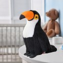 LEAN Toys Pluszowa Maskotka Przytulanka Ptak Tukan Czarno Biały 30cm