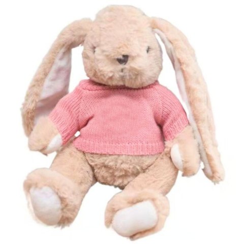 LEAN Toys Pluszowa Maskotka Przytulanka Zając Sweterek Różowy 22cm LEAN Toys Pluszowa Maskotka Przytulanka Zając Sweterek Różowy 22cm