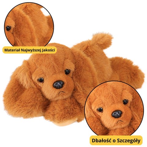 LEAN Toys Pluszowy Piesek Cocker Spaniel Z Obciążonymi Łapami Brązowy 30cm LEAN Toys Pluszowy Piesek Cocker Spaniel Z Obciążonymi Łapami Brązowy 30cm
