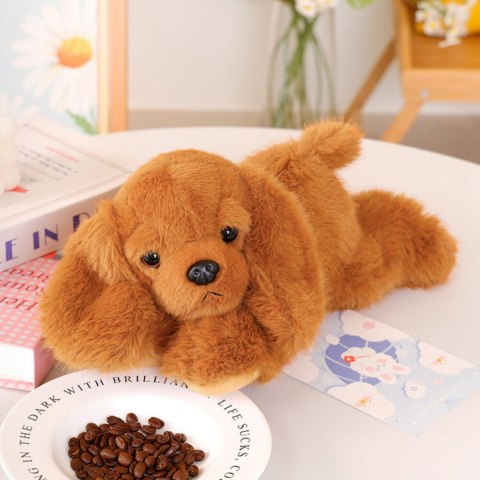 LEAN Toys Pluszowy Piesek Cocker Spaniel Z Obciążonymi Łapami Brązowy 30cm LEAN Toys Pluszowy Piesek Cocker Spaniel Z Obciążonymi Łapami Brązowy 30cm