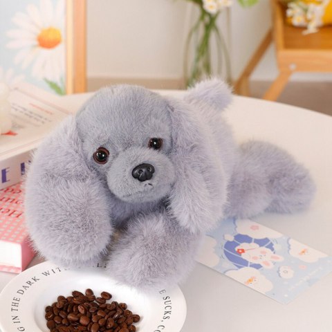 LEAN Toys Pluszowy Piesek Cocker Spaniel Z Obciążonymi Łapami Szary 30cm LEAN Toys Pluszowy Piesek Cocker Spaniel Z Obciążonymi Łapami Szary 30cm