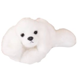 LEAN Toys Pluszowy Piesek Maltańczyk Z Obciążonymi Łapami Biały 30cm