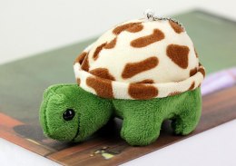 LEAN Toys Pluszowy Żółw 10 cm Brązowy Maskotka Breloczek