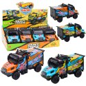 LEAN Toys Samochód Terenowy Napęd Światła Dźwięki Pomarańczowy Niebieski