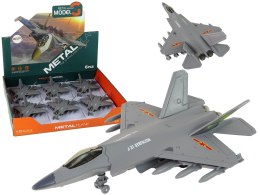 LEAN Toys Samolot Myśliwski Napęd Frykcyjny 1:72 Ciemny Szary