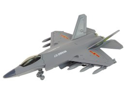 LEAN Toys Samolot Myśliwski Napęd Frykcyjny 1:72 Ciemny Szary