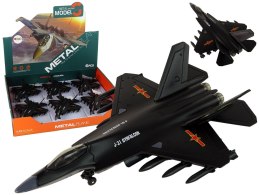 LEAN Toys Samolot Myśliwski Napęd Frykcyjny 1:72 Czarny
