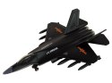 LEAN Toys Samolot Myśliwski Napęd Frykcyjny 1:72 Czarny