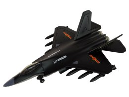 LEAN Toys Samolot Myśliwski Napęd Frykcyjny 1:72 Czarny