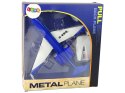 LEAN Toys Samolot Pasażerski G-650 Napęd Dźwięk Światła Metalowy Niebieski