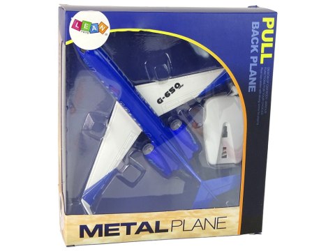 LEAN Toys Samolot Pasażerski G-650 Napęd Dźwięk Światła Metalowy Niebieski LEAN Toys Samolot Pasażerski G-650 Napęd Dźwięk Światła Metalowy Niebieski