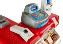 LEAN Toys Zabawkowy Market z Wózkiem Kasa Fiskalna Skaner Artykuły Spożywcze Zakupy