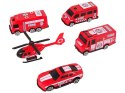 LEAN Toys Zestaw 10 Resoraków Pojazdy Ratownicze Policja Straż