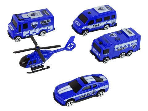 LEAN Toys Zestaw 10 Resoraków Pojazdy Ratownicze Policja Straż LEAN Toys Zestaw 10 Resoraków Pojazdy Ratownicze Policja Straż