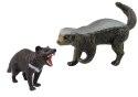 LEAN Toys Zestaw 2 Figurek Ratel Miodożerny Diabeł Tasmański Figurka