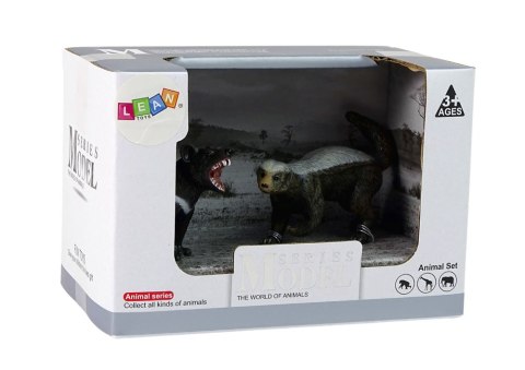 LEAN Toys Zestaw 2 Figurek Ratel Miodożerny Diabeł Tasmański Figurka LEAN Toys Zestaw 2 Figurek Ratel Miodożerny Diabeł Tasmański Figurka