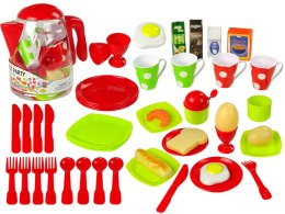 LEAN Toys Zestaw Artykułów Spożywczych Dzbanek Kubek Talerzyki 42 Elementy