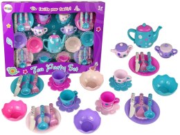 LEAN Toys Zestaw Do Herbaty Filiżanki Talerzyki Sztućce Miseczki
