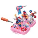 LEAN Toys Zestaw Klocków Konstrukcyjnych Wkrętarka Jednorożec DIY