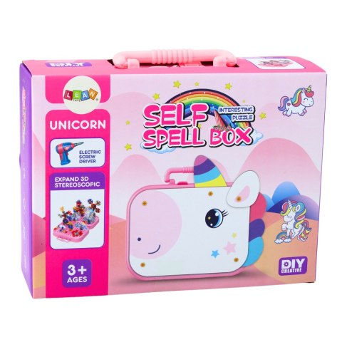 LEAN Toys Zestaw Klocków Konstrukcyjnych Wkrętarka Jednorożec DIY LEAN Toys Zestaw Klocków Konstrukcyjnych Wkrętarka Jednorożec DIY
