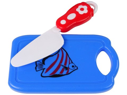 LEAN Toys Zestaw Owoców Do Krojenia Deska Talerzyk Sztućce LEAN Toys Zestaw Owoców Do Krojenia Deska Talerzyk Sztućce