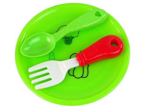 LEAN Toys Zestaw Owoców Do Krojenia Deska Talerzyk Sztućce LEAN Toys Zestaw Owoców Do Krojenia Deska Talerzyk Sztućce