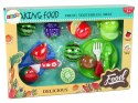 LEAN Toys Zestaw Owoców Do Krojenia Deska Talerzyk Sztućce