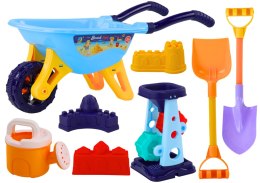LEAN Toys Zestaw Zabawek Do Piasku Toczka Młynek Łopatki Konewka Czerwony