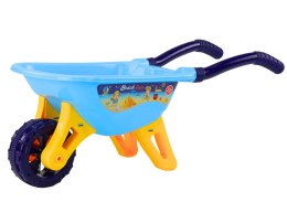 LEAN Toys Zestaw Zabawek Do Piasku Toczka Młynek Łopatki Konewka Czerwony