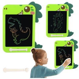 LEAN Toys Znikopis Tablica Do Rysowania Pisania LCD Rysik Dinozaur Zielony