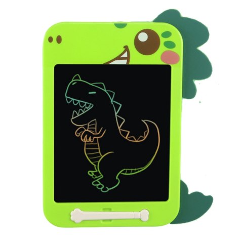 LEAN Toys Znikopis Tablica Do Rysowania Pisania LCD Rysik Dinozaur Zielony LEAN Toys Znikopis Tablica Do Rysowania Pisania LCD Rysik Dinozaur Zielony