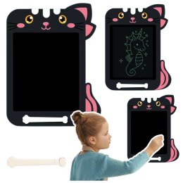 LEAN Toys Znikopis Tablica Do Rysowania Pisania LCD Rysik Kot Czarny