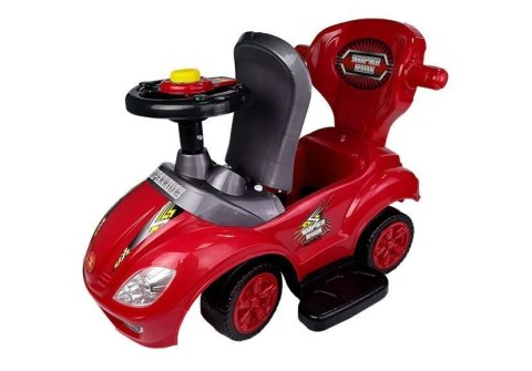 LEAN CARS Jeździk z Pchaczem Mega Car 3w1 Czerwony LEAN CARS Jeździk z Pchaczem Mega Car 3w1 Czerwony