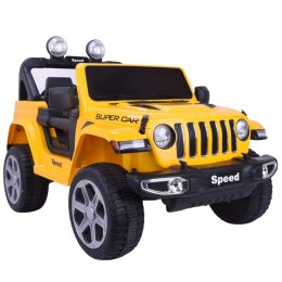 LEAN CARS Pojazd Na Akumulator FT-938 Żółty Lakierowany 4x4