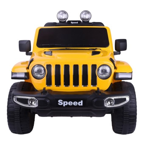 LEAN CARS Pojazd Na Akumulator FT-938 Żółty Lakierowany 4x4 LEAN CARS Pojazd Na Akumulator FT-938 Żółty Lakierowany 4x4