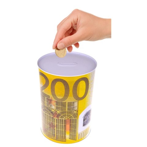 LEAN Metalowa Skarbonka Puszka Banknot 200 Euro 16,5 x 12cm LEAN Metalowa Skarbonka Puszka Banknot 200 Euro 16,5 x 12cm